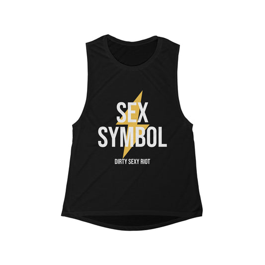 Women's Sex Symbol Flowy Scoop Muscle Tank